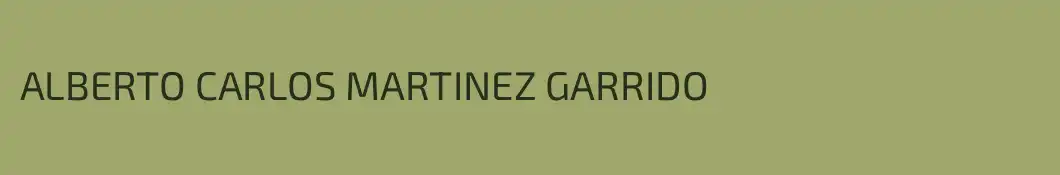 ALBERTO CARLOS MARTINEZ GARRIDO